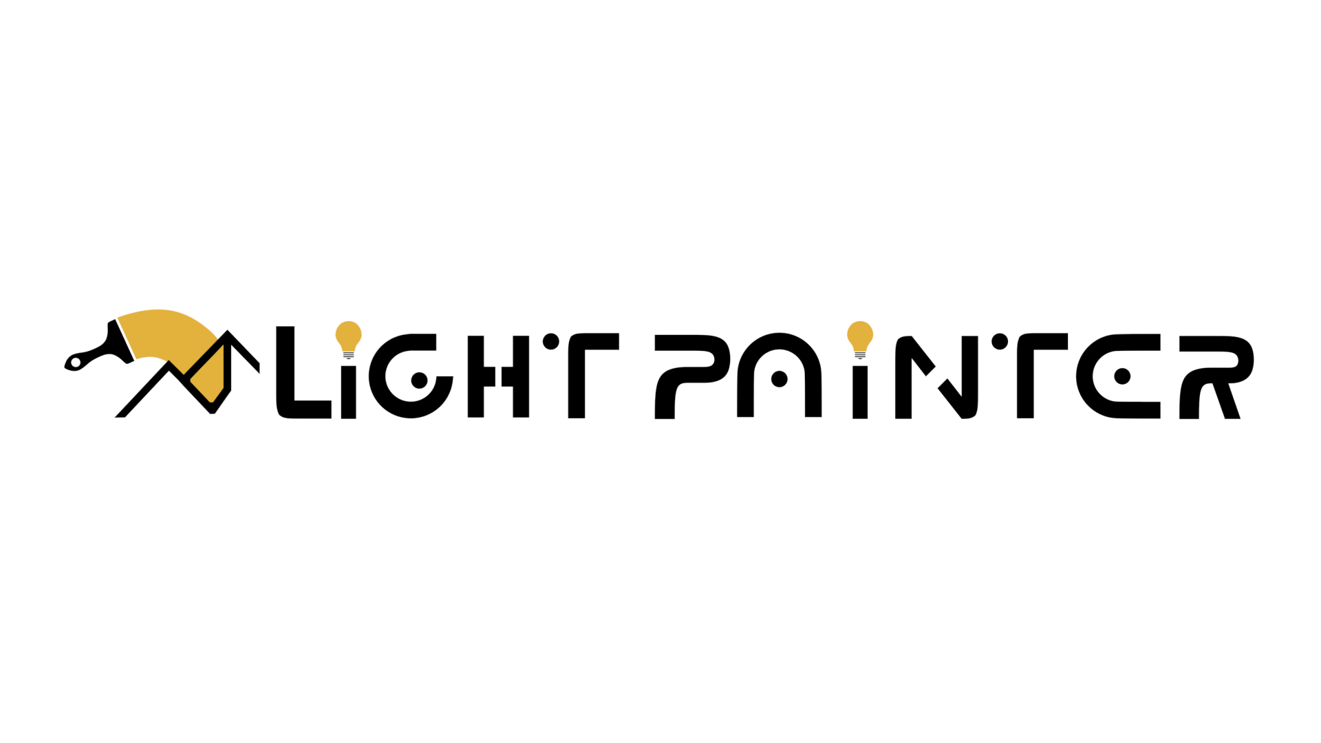 Light Painter, with a painted mountain as the logo