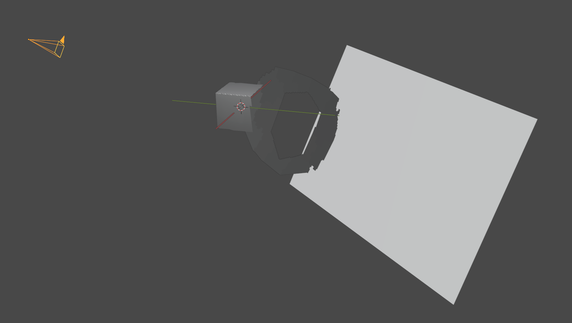 CG render of the painterly scene, sans brushstrokes