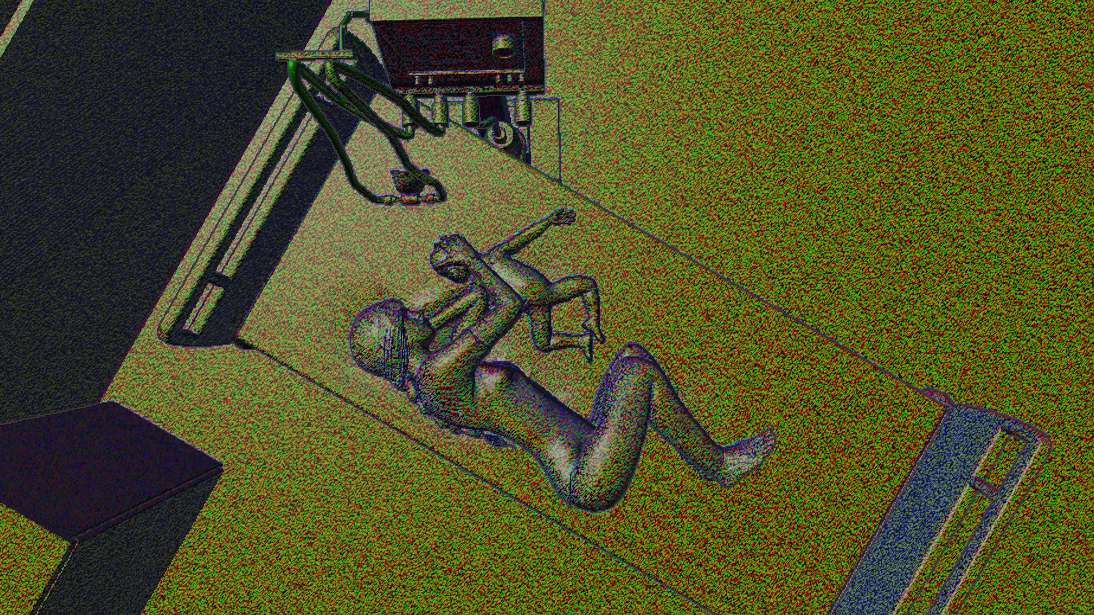 CG render of vector flowmap of a hospital scene